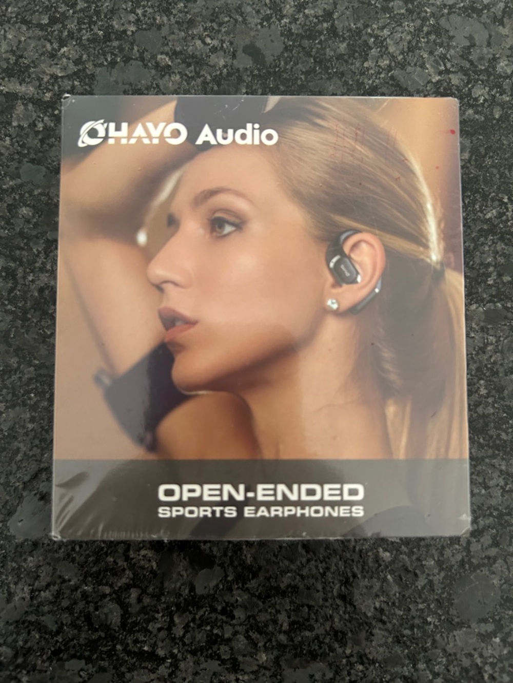 Open-Ended Sports Earphones — Black Unopened in Original Packaging
